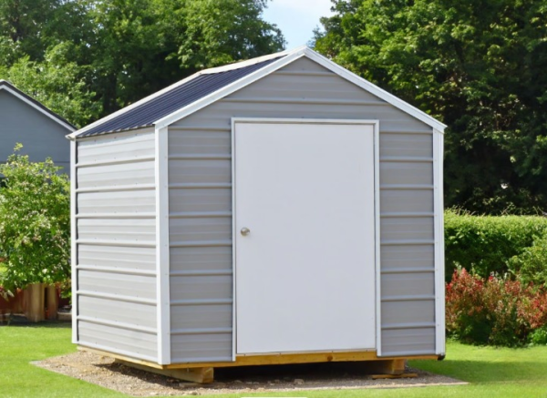 Image showcasing Metal Shed - Affordable Portable Storage Sheds, For Sale, NM, West TX